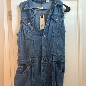 Levi's Blue Denim jumpsuit/overalls